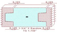 Tongue & Groove 1-3/4" Tongue & Groove 1-3/4"