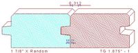 Tongue & Groove 1-7/8" - 1 Tongue & Groove 1-7/8" - 1