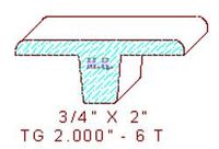 Flooring Transition Piece 2" - 6 Flooring Transition Piece 2" - 6