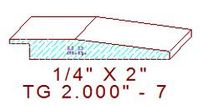 Flooring Reducer 2" - 7 Flooring Reducer 2" - 7