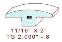 Flooring Transition Piece 2" - 8 