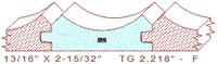 Tongue & Groove 2-7/32" Tongue & Groove 2-7/32"