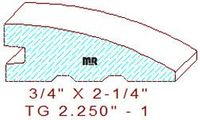 Flooring Reducer 2-1/4" - 1 Flooring Reducer 2-1/4" - 1