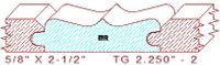 Tongue & Groove 2-1/4" - 2 Tongue & Groove 2-1/4" - 2