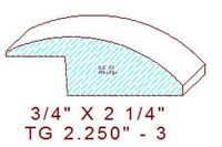 Flooring Reducer 2-1/4" - 3 