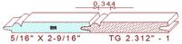 Tongue & Groove 2-5/16" - 1 Tongue & Groove 2-5/16" - 1