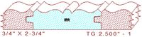 Tongue & Groove 2-1/2" - 1 Tongue & Groove 2-1/2" - 1