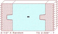 Tongue & Groove 2-1/2" - 7 Tongue & Groove 2-1/2" - 7