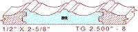 Tongue & Groove 2-1/2" - 8 Tongue & Groove 2-1/2" - 8