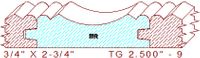 Tongue & Groove 2-1/2" - 9 Tongue & Groove 2-1/2" - 9