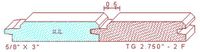 Tongue & Groove 2-3/4" - 2 Tongue & Groove 2-3/4" - 2