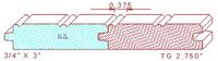 Tongue & Groove 2-3/4" Tongue & Groove 2-3/4"