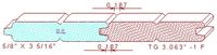 Tongue & Groove 3-1/16" - 1 Tongue & Groove 3-1/16" - 1