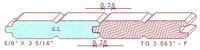 Tongue & Groove 3-1/16" Tongue & Groove 3-1/16"