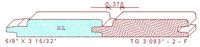 Tongue & Groove 3-3/32" - 2 Tongue & Groove 3-3/32" - 2