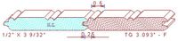 Tongue & Groove 3-3/32" Tongue & Groove 3-3/32"