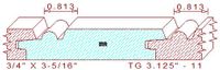 Tongue & Groove 3-1/8" - 11 Tongue & Groove 3-1/8" - 11