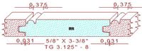 Tongue & Groove 3-1/8" - 8