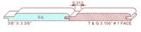 Tongue & Groove 3-5/32" - 1 Tongue & Groove 3-5/32" - 1
