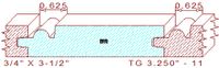 Tongue & Groove 3-1/4" - 11