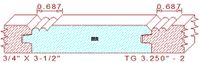 Tongue & Groove 3-1/4" - 2 Tongue & Groove 3-1/4" - 2