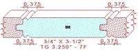 Tongue & Groove 3-1/4" - 7