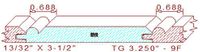 Tongue & Groove 3-1/4" - 9 Tongue & Groove 3-1/4" - 9