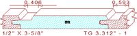 Tongue & Groove 3-5/16" - 1 Tongue & Groove 3-5/16" - 1