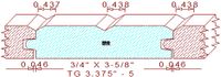 Tongue & Groove 3-3/8" - 5 Tongue & Groove 3-3/8" - 5