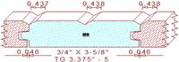 Tongue & Groove 3-3/8" - 5