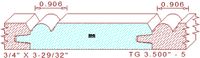 Tongue & Groove 3-1/2" - 5 Tongue & Groove 3-1/2" - 5