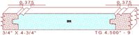 Tongue & Groove 4-1/2" - 9 Tongue & Groove 4-1/2" - 9