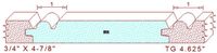 Tongue & Groove 4-5/8" Tongue & Groove 4-5/8"