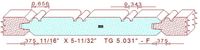 Tongue & Groove 5-1/32" Tongue & Groove 5-1/32"