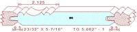 WP-2 Tongue & Groove 5-1/16" - 1