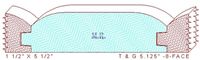 Tongue & Groove 5-1/8" - 8 Tongue & Groove 5-1/8" - 8