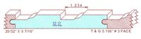 Tongue & Groove 5-5/32" - 3 Tongue & Groove 5-5/32" - 3