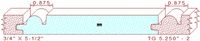 Tongue & Groove 5-1/4" - 2 Tongue & Groove 5-1/4" - 2