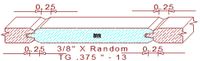Tongue & Groove 3/8" - 13 Tongue & Groove 3/8" - 13