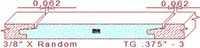 Tongue & Groove 3/8" - 3 Tongue & Groove 3/8" - 3