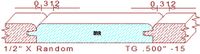 Tongue & Groove 1/2" - 15 Tongue & Groove 1/2" - 15