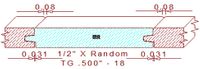 Tongue & Groove 1/2" - 18 Tongue & Groove 1/2" - 18
