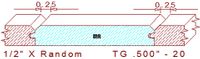 Tongue & Groove 1/2" - 20 Tongue & Groove 1/2" - 20