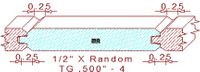 Tongue & Groove 1/2" - 4 Tongue & Groove 1/2" - 4