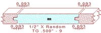 Tongue & Groove 1/2" - 9 Tongue & Groove 1/2" - 9