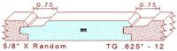 Tongue & Groove 5/8" - 12 Tongue & Groove 5/8" - 12