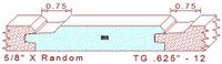 Tongue & Groove 5/8" - 12