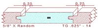 Tongue & Groove 5/8" - 14 Tongue & Groove 5/8" - 14