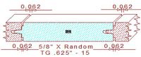 Tongue & Groove 5/8" - 15 Tongue & Groove 5/8" - 15