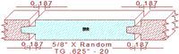Tongue & Groove 5/8" - 20 Tongue & Groove 5/8" - 20